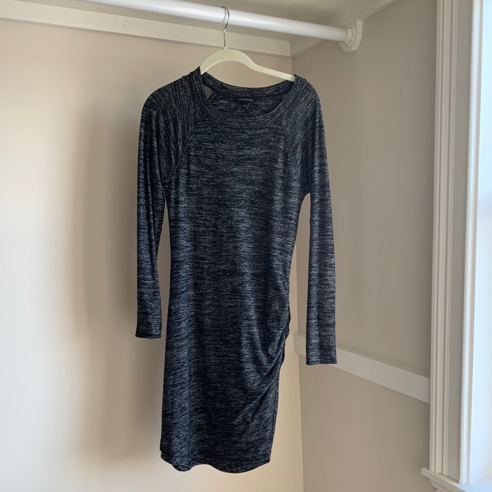 Banana Republic Space Dyed Ruched Sweater Dress